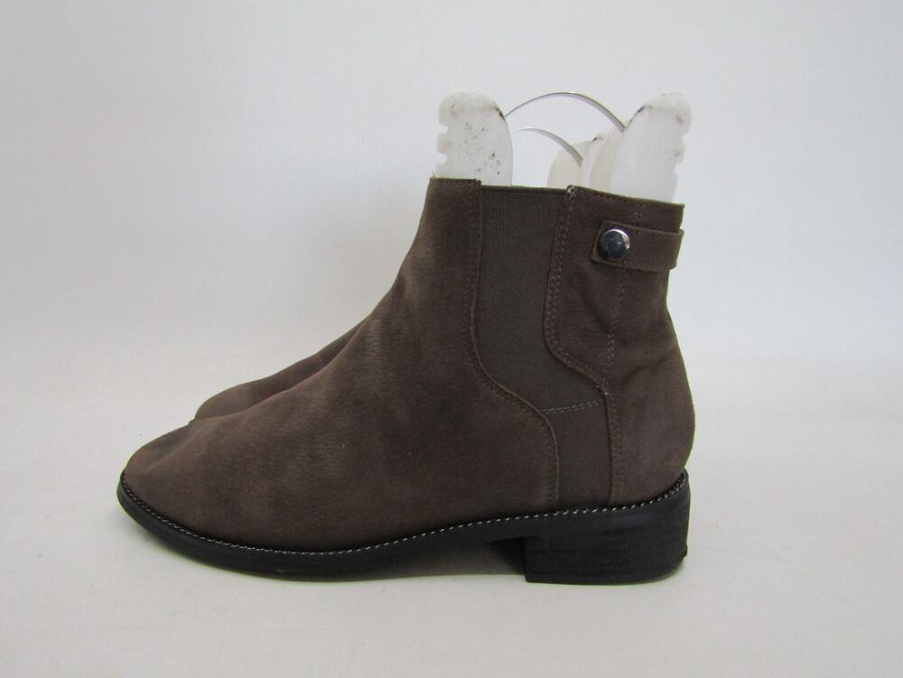 Franco Sarto Womens Size 8.5 W Brown Leather Ankle Fashion Boots Booties